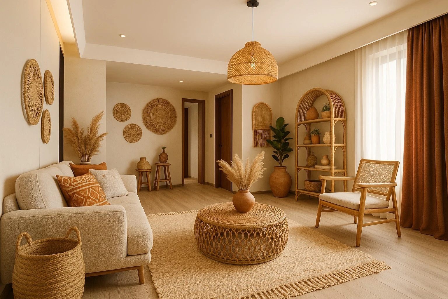 Living room AI design concept