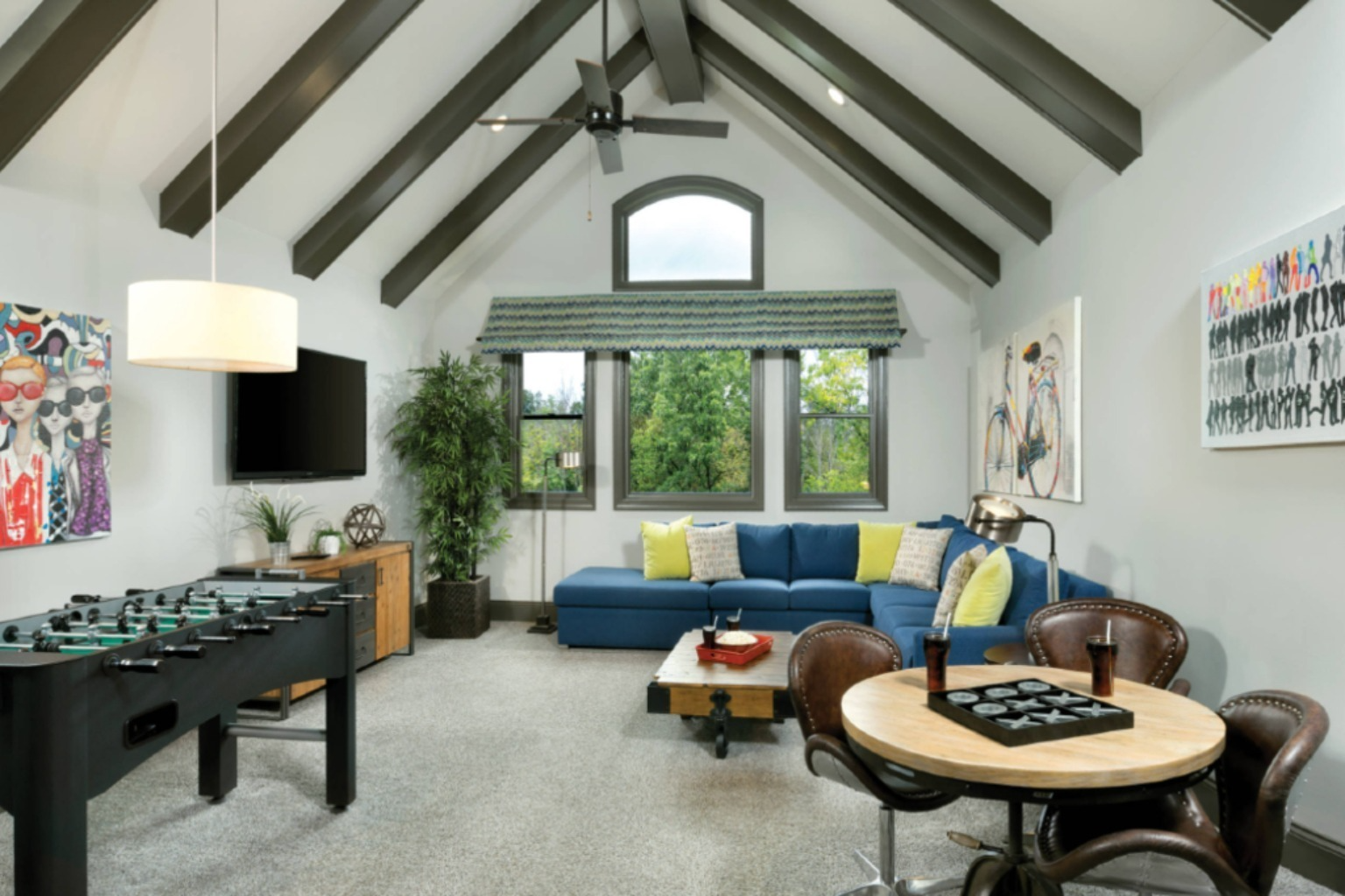 AI interior design concept showing an affordable room redesign from a real photo